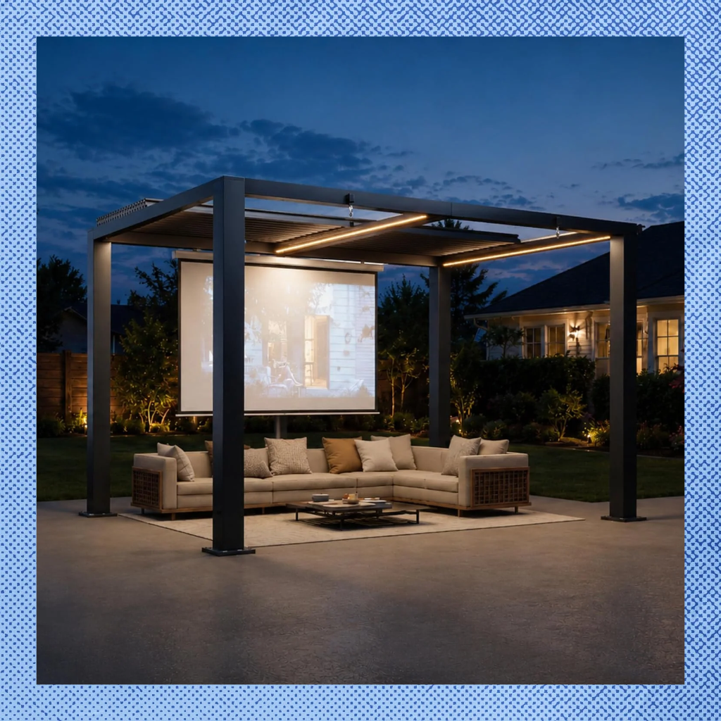 Amazon's $500 Pergola Turns Your Backyard Into a Drive-In Movie Theater