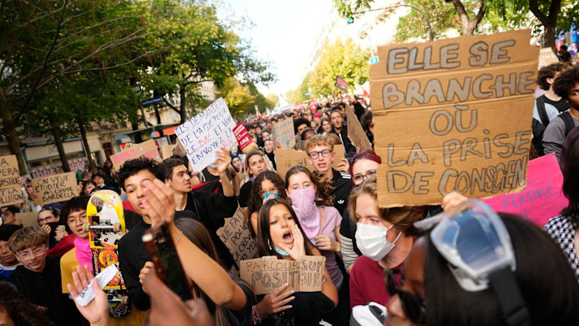Why CNA Explains: What Are the Grievances Driving the Expanding School Protests in France Has Sparked Heated Debate