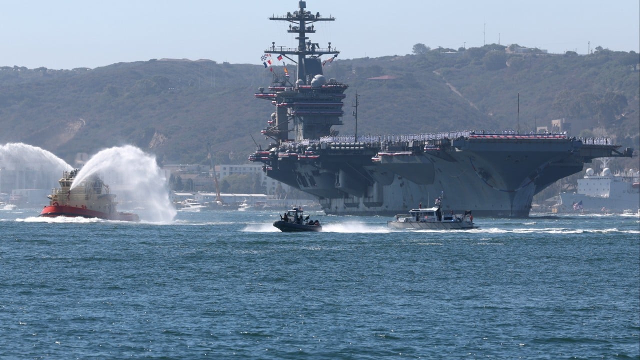 The Long-deployed USS Abraham Lincoln Returns Home to San Diego from Middle East