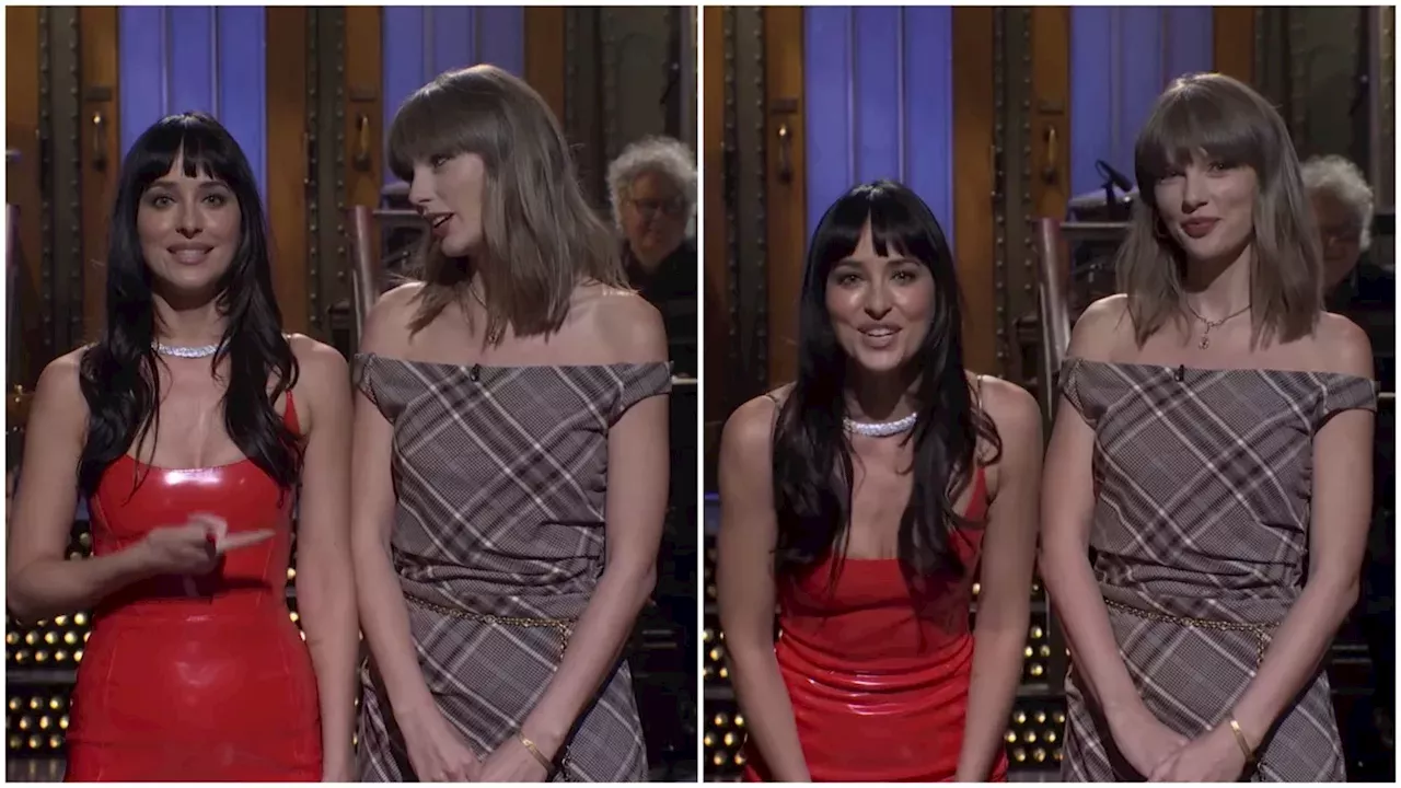 Taylor Taylor Joins Dakota Johnson on Saturday Night Live for Monologue Appearance