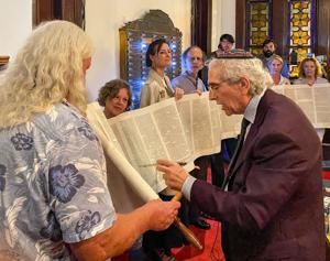 Temple Beth Tefilloh Opens Torah to All Faiths in Rare Simchat Torah Ceremony