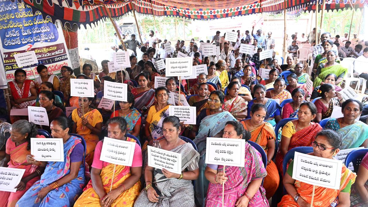 Rajaka Community Stages Protest in Visakhapatnam Seeking SC Status