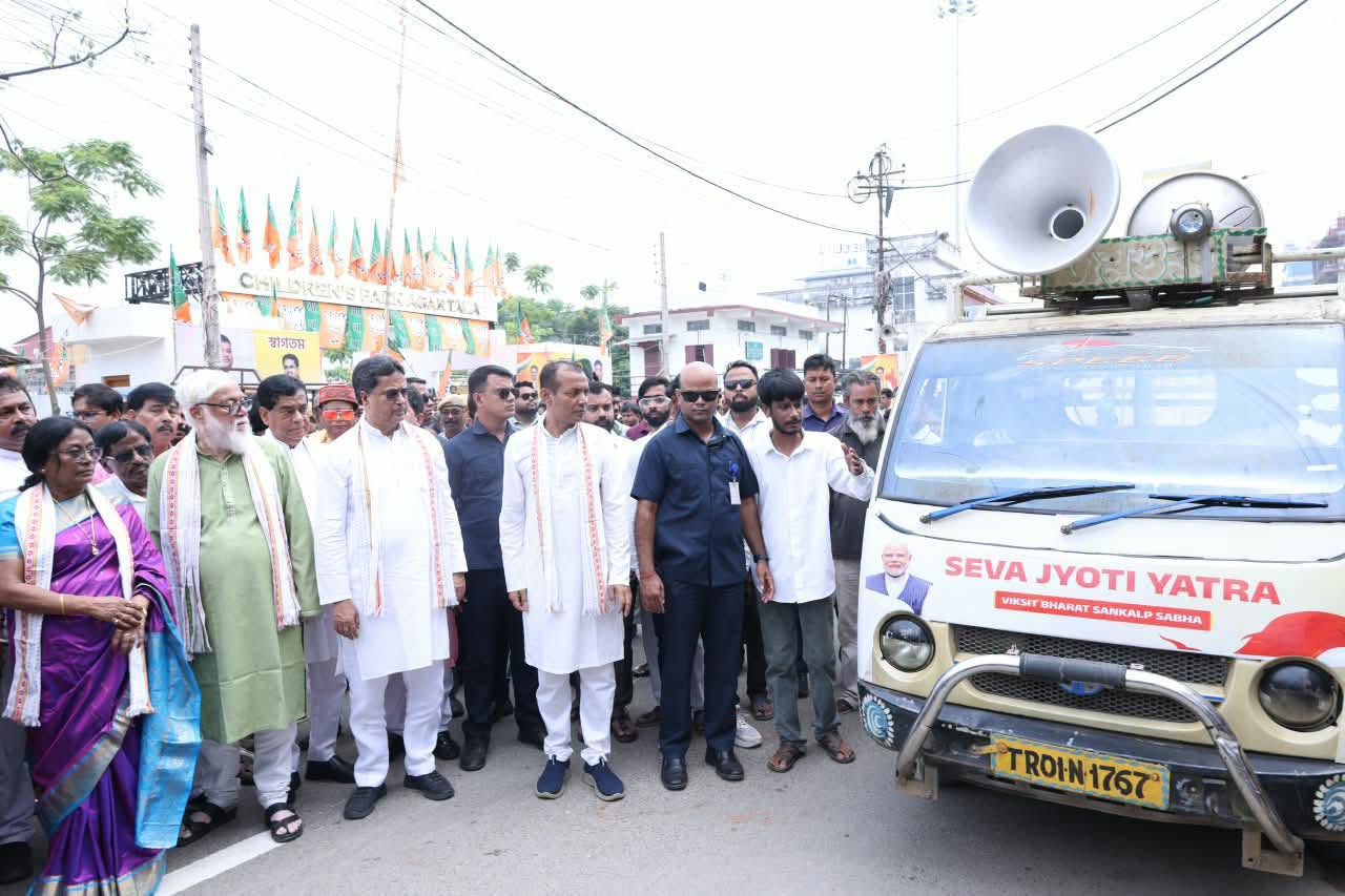 Tripura Observes Modi’s 25 Years of Public Service with 'Viksit Bharat Sankalp Sabha' and 'Seva Jyoti Yatra'
