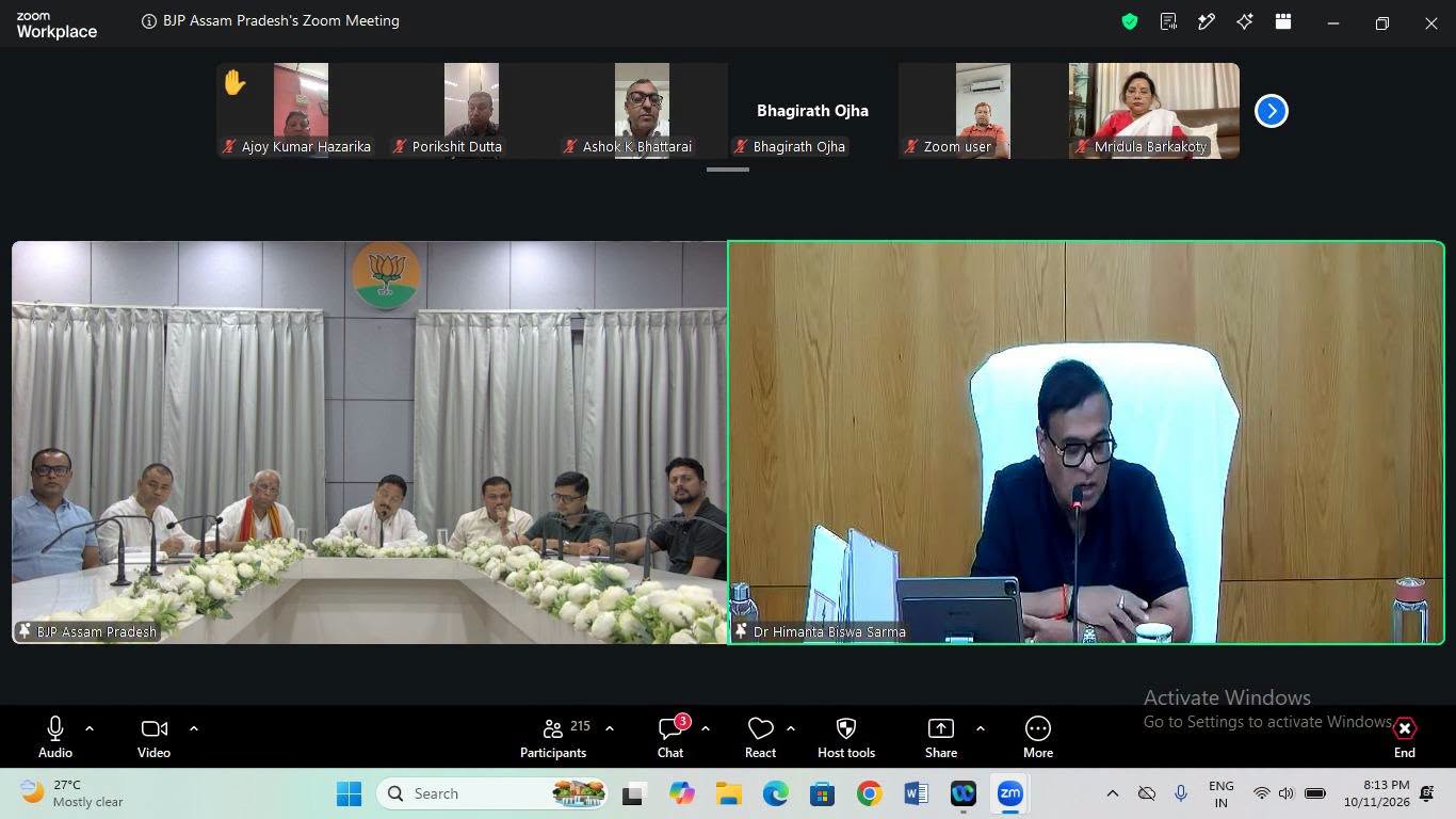 BJP Holds Meeting to Discuss Political Situation and Future Programmes