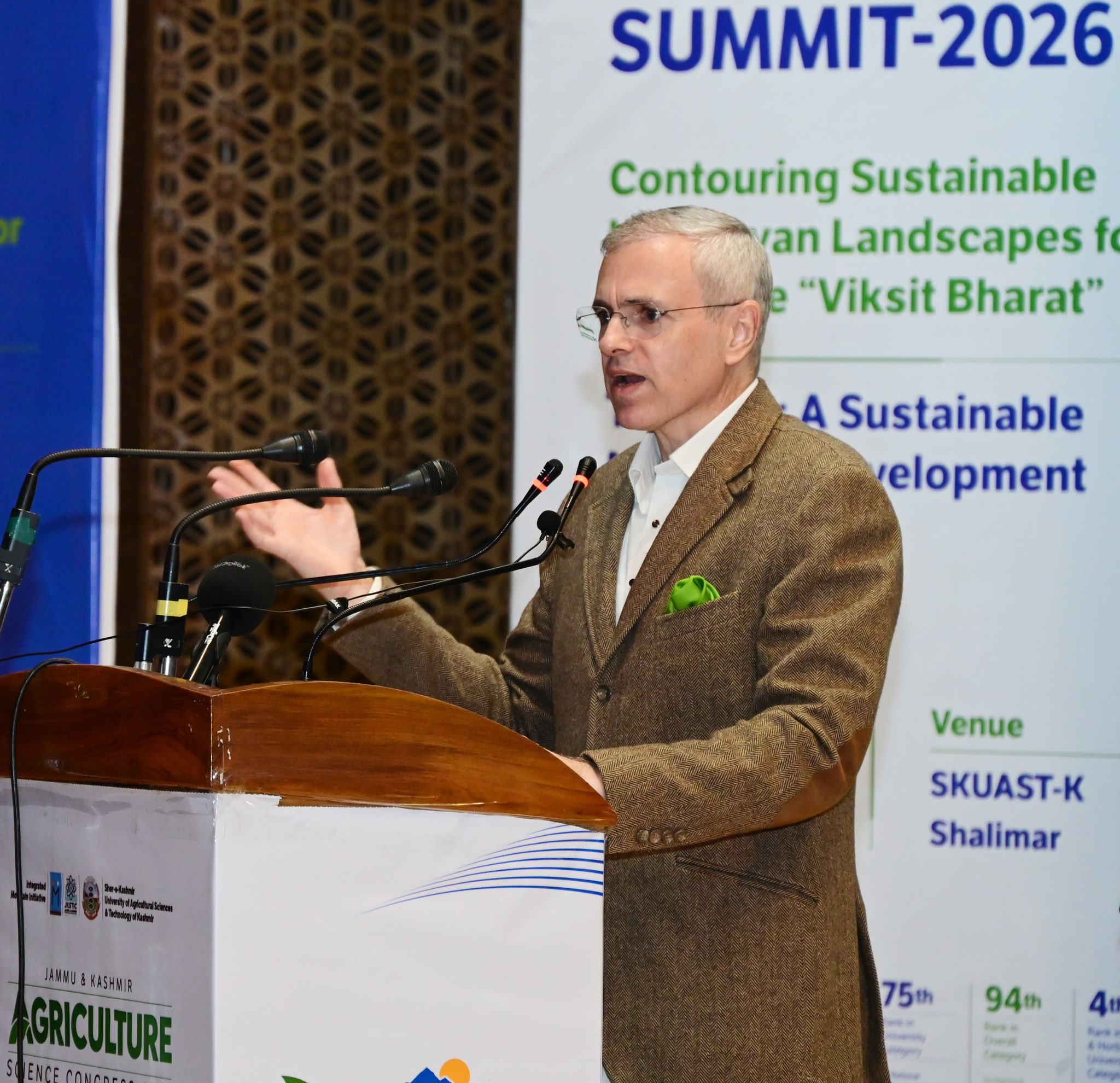 Omar Abdullah Inaugurates Sustainable Mountain Development Summit in J&K