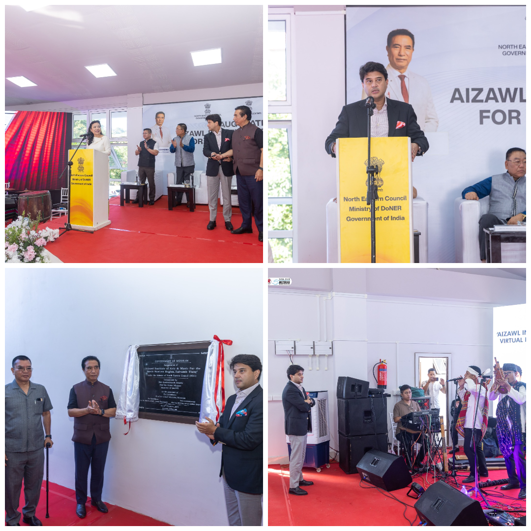 Scindia inaugurates Aizawl Institute of Arts and Music, lays foundation for nine other projects