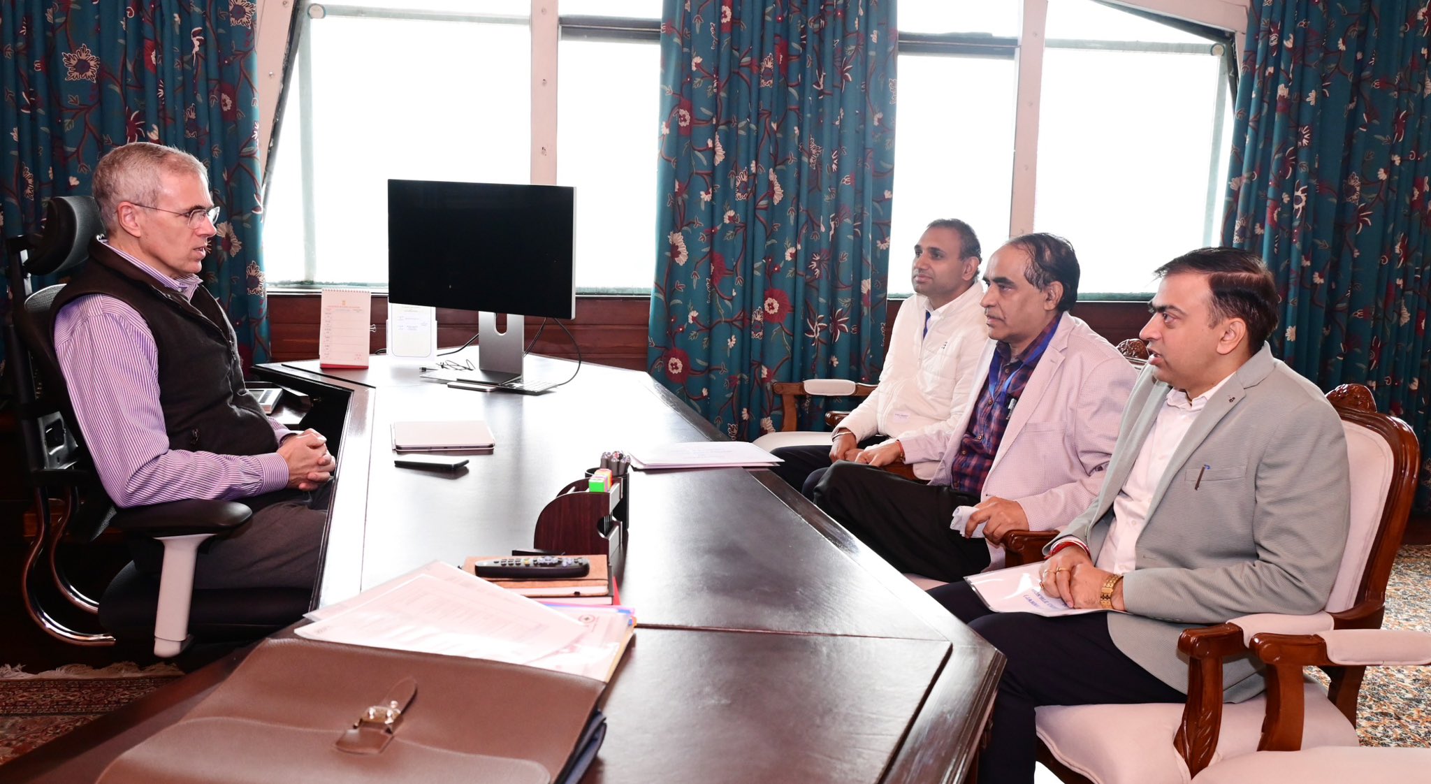 CM Omar Abdullah Meets Delegations; Discusses Film Promotion, Industrial Infrastructure and Youth Empowerment
